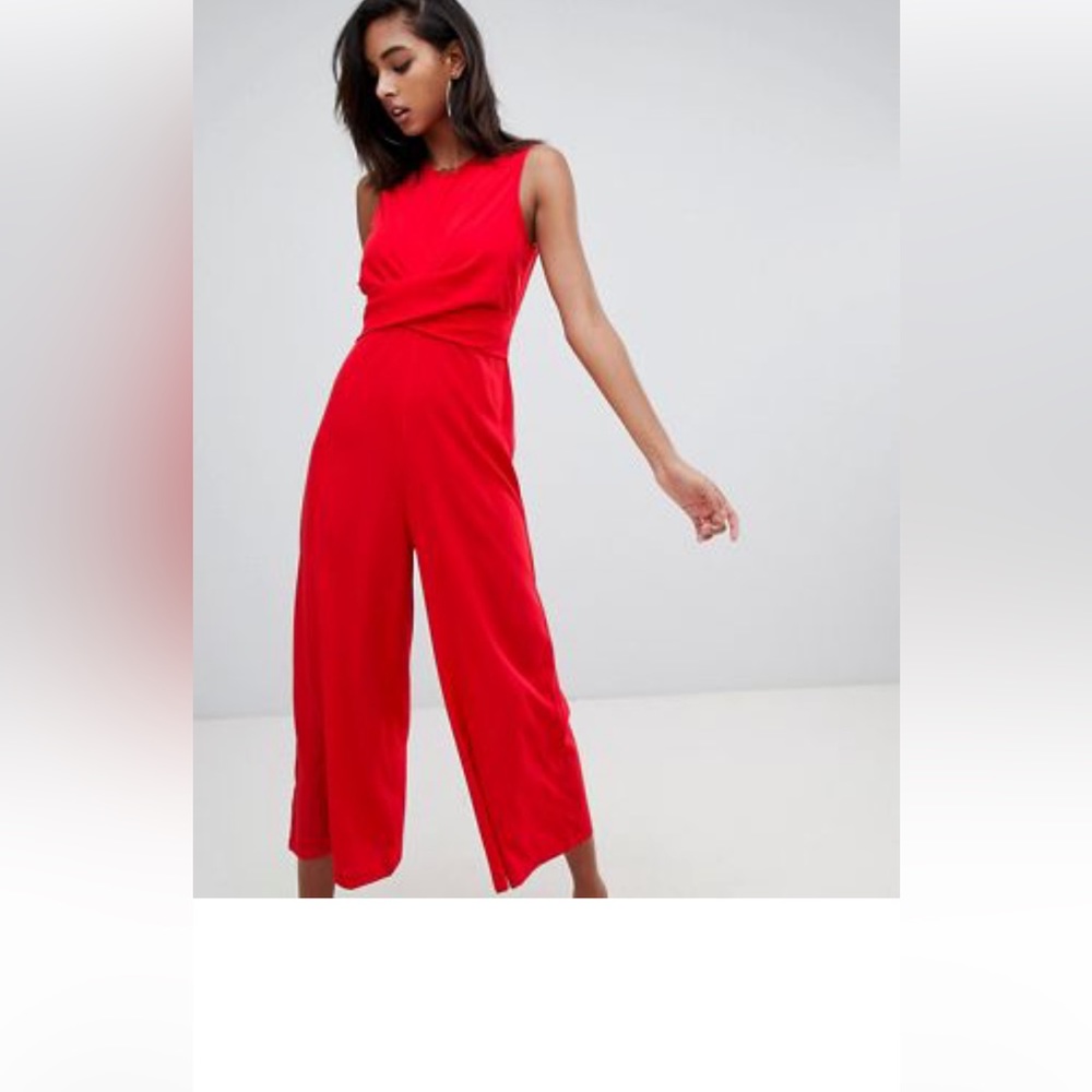 Boohoo twist front jumpsuit